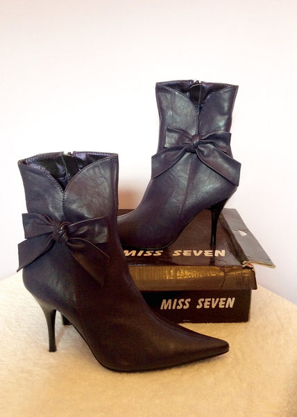 Brand New Miss Seven Violet / Purple Ankle Boots Size 4/37 - Whispers Dress Agency - Sold - 1