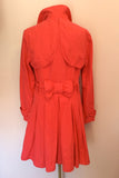 Kaliko Hot Pink Cotton & Linen Trench Coat / Mac Size 12 - Whispers Dress Agency - Womens Coats & Jackets - 3