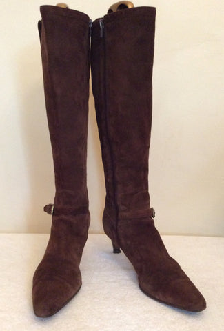 Ralph Lauren Dark Brown Knee Length Boots Size 6/39 - Whispers Dress Agency - Womens Boots - 2
