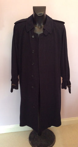 Burberry Dark Blue Wool & Alpaca Coat Size L - Whispers Dress Agency - Mens Coats & Jackets - 5