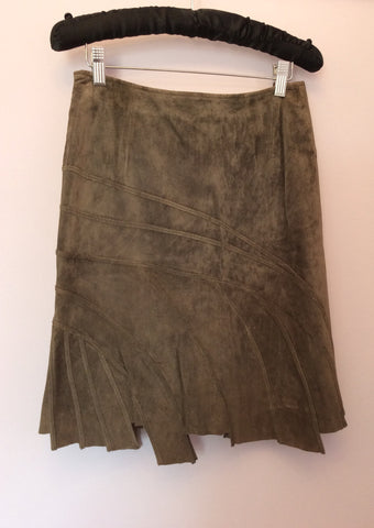 Betty Barclay Brown Suede Skirt Size 8 - Whispers Dress Agency - Womens Skirts - 2