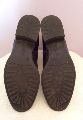 Cara London Black Leather Lace Up Ankle Boots Size 5/38 - Whispers Dress Agency - Sold - 5