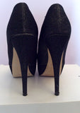 Aldo Vannice Black Sparkle Peeptoe Platform Sole Heels Size 5/38 - Whispers Dress Agency - Womens Heels - 4