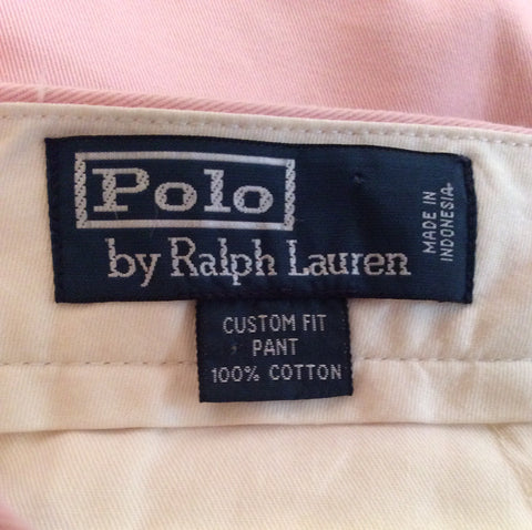 Brand New Ralph Lauren Polo Pink Cotton Chino Trousers Size 14 - Whispers Dress Agency - Sold - 4
