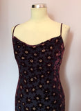 Hobbs Burgundy Floral Silk Blend Dress Size 8 - Whispers Dress Agency - Womens Dresses - 2