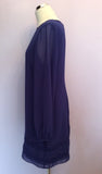 Coast Purple Long Sleeve Shift Dress Size 16 - Whispers Dress Agency - Sold - 2
