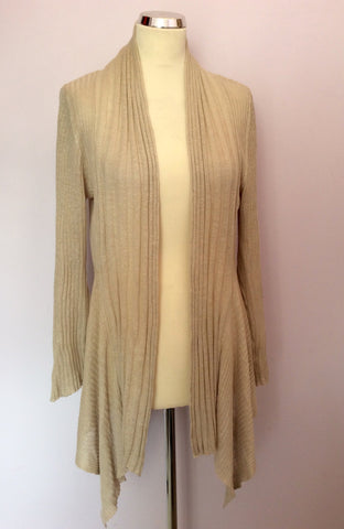 James Lakeland Beige Linen Cardigan Size 16 - Whispers Dress Agency - Womens Knitwear - 1