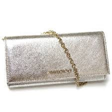 Brand New Jimmy Choo Nikita Champagne Glitter Wallet - Whispers Dress Agency - Clutch Bags - 1
