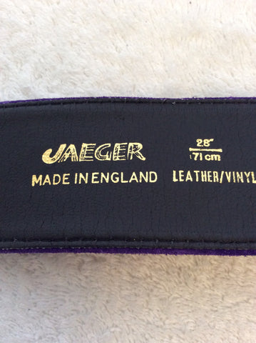 Vintage Jaeger Purple Suede 2 Inch Belt Size 28" - Whispers Dress Agency - Sold - 2