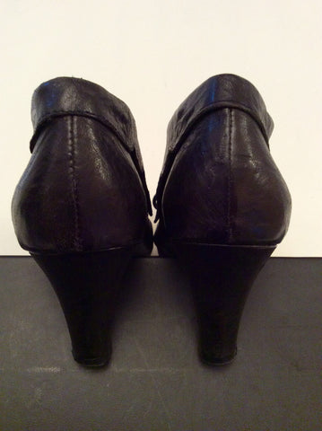 Office Black Leather Shoe / Boots Size 7/40 - Whispers Dress Agency - Womens Heels - 4