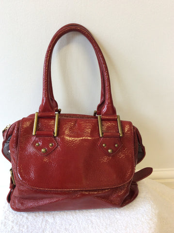 PAUL SMITH RED LEATHER SHOULDER BAG