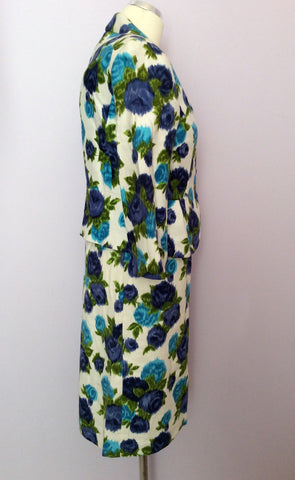 Phase Eight Floral Print Dress & Jacket Suit Size 12/14 - Whispers Dress Agency - Sold - 2