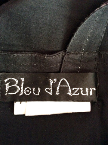 French Designer Bleu D'Azur Black Strappy Dress Size 14 - Whispers Dress Agency - Womens Dresses - 6