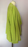 Ann Harvey Lime Green Linen & Cotton Jacket Size 24 - Whispers Dress Agency - Sold - 2