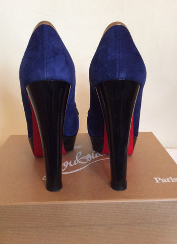 Christian Louboutin Royal Blue Platform Heels Size 6/39 - Whispers Dress Agency - Sold - 6