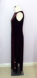 Austin Reed Dark Brown Velvet Beaded & Sequin Dress Size 10 - Whispers Dress Agency - Sold - 2