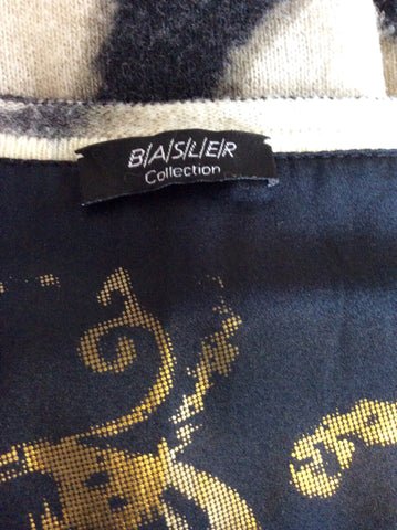 BASLER CREAM & BROWN ZEBRA PRINT WOOL & CASHMERE JUMPER SIZE 18 - Whispers Dress Agency - Sold - 4