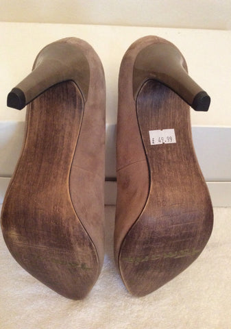Brand New Tamaris Beige Suede Court Shoes Size 3.5/36 - Whispers Dress Agency - Womens Heels - 4