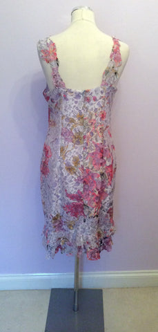 Renato Nucci Lilac, Pink & Silver Lace Dress Size 44 - Whispers Dress Agency - Sold - 4