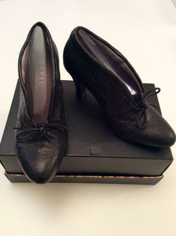 Office Black Leather Shoe / Boots Size 7/40 - Whispers Dress Agency - Womens Heels - 1