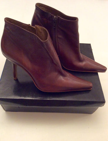 Brand New Schuh Brown Leather Ankle Boots Size 5/38 - Whispers Dress Agency - Sold - 2