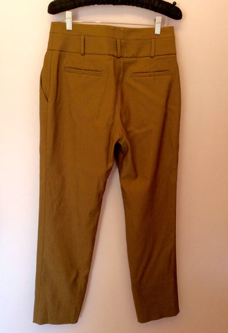 REISS TAN BROWN WOOL BLEND TROUSERS SIZE 10 - Whispers Dress Agency - Womens Trousers - 2