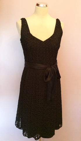 Coast Black Applique Occasion Dress Size 12 - Whispers Dress Agency - Womens Dresses - 2