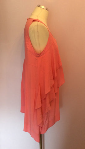 Mint Velvet Pink Silk Layered Panel Trim Top Size 14 - Whispers Dress Agency - Sold - 2
