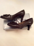 PETER KAISER DARK GREY PATENT HEELS SIZE 5.5/38.5 - Whispers Dress Agency - Womens Heels - 3