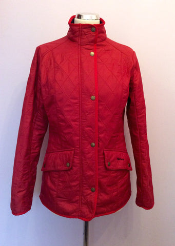 Barbour Red Cavalary Polarquilt Jacket Size 12 - Whispers Dress Agency - Sold - 3