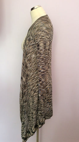 Coast Black & Brown Print Long Cardigan Size S - Whispers Dress Agency - Sold - 2