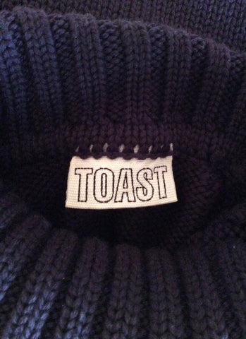 Toast Deep Plum Chunky Merino Wool Jumper Size S - Whispers Dress Agency - Sold - 3