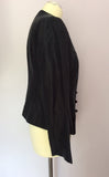 Country Casuals Black Silk Evening Jacket Size 12 - Whispers Dress Agency - Womens Coats & Jackets - 2