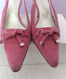 Russell & Bromley Pink Suede Slingback Heels Size 5/38 - Whispers Dress Agency - Sold - 3