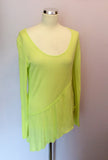 Sandwich Bright Lime Fine Knit Top & Cardigan Size L - Whispers Dress Agency - Sold - 3