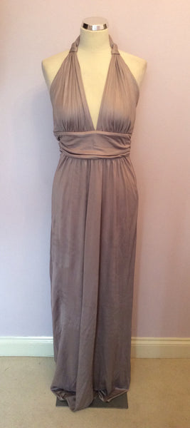 Temperley Mauve Long Evening Dress Size 10 - Whispers Dress Agency - Womens Dresses - 1