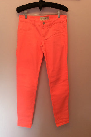 New Hollister Neon Orange Jeans Size 27W/29L - Whispers Dress Agency - Womens Jeans - 1