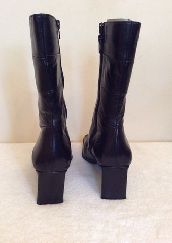 Jane Shilton Brown Leather Ankle Boots Size 7.5/41 - Whispers Dress Agency - Womens Boots - 4