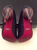 Firetrap Black Leather Striped Heels Size 4/37 - Whispers Dress Agency - Sold - 3