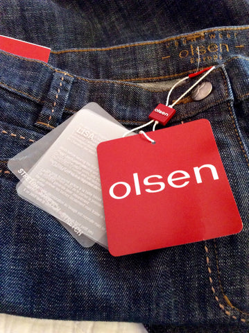 Brand New Olsen Lisa Blue Straight Leg Jeans Size 20 - Whispers Dress Agency - Sold - 3