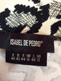 BRAND NEW ISABEL DE PEDRO CREAM & BLACK PRINT PENCIL DRESS SIZE 16 - Whispers Dress Agency - Womens Dresses - 4