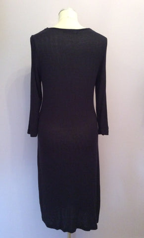 Betty Barclay Dark Blue Knit Dress Size 16 - Whispers Dress Agency - Sold - 3