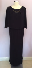 Brand New Star By Julien Macdonald Black Maxi Dress Size 12 - Whispers Dress Agency - Womens Dresses - 1