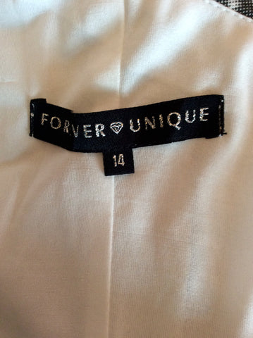 Forever Unique Black & White Marilyn Monroe News Print One Shoulder Dress Size 14 - Whispers Dress Agency - Sold - 5