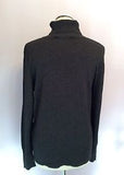 Betty Barclay Dark Grey Poloneck Jumper Size 16 - Whispers Dress Agency - Sold - 3