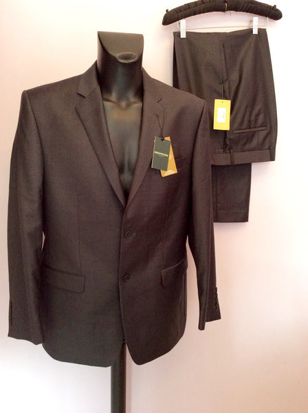 Brand New Greenwoods Dark Grey Wool Blend Suit Size 42R /36R - Whispers Dress Agency - Mens Suits & Tailoring - 1