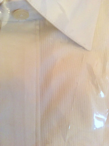 Brand New Jaeger White Dress Double Cuff Shirt Size 16" - Whispers Dress Agency - Mens Formal Shirts - 2