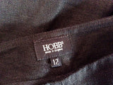 Hobbs Black Linen Trousers Size 12 - Whispers Dress Agency - Womens Trousers - 3