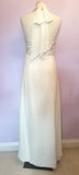 Monsoon Ivory Beading & Embroidered Halterneck Silk Wedding Dress Size 14 - Whispers Dress Agency - Womens Dresses - 6