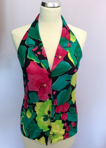 Vintage Jaeger Multi Coloured Cotton Print Top & Skirt Size 8 - Whispers Dress Agency - Womens Vintage - 2